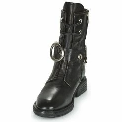 Airstep / A.S.98 FLOWER BUCKLE Couleur Noir -Airstep Boutique 20021521 500 C